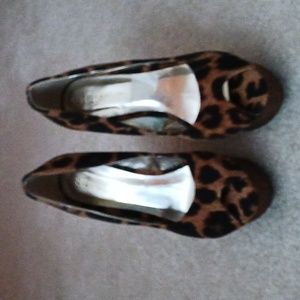 Lady dressy high wedge shoes